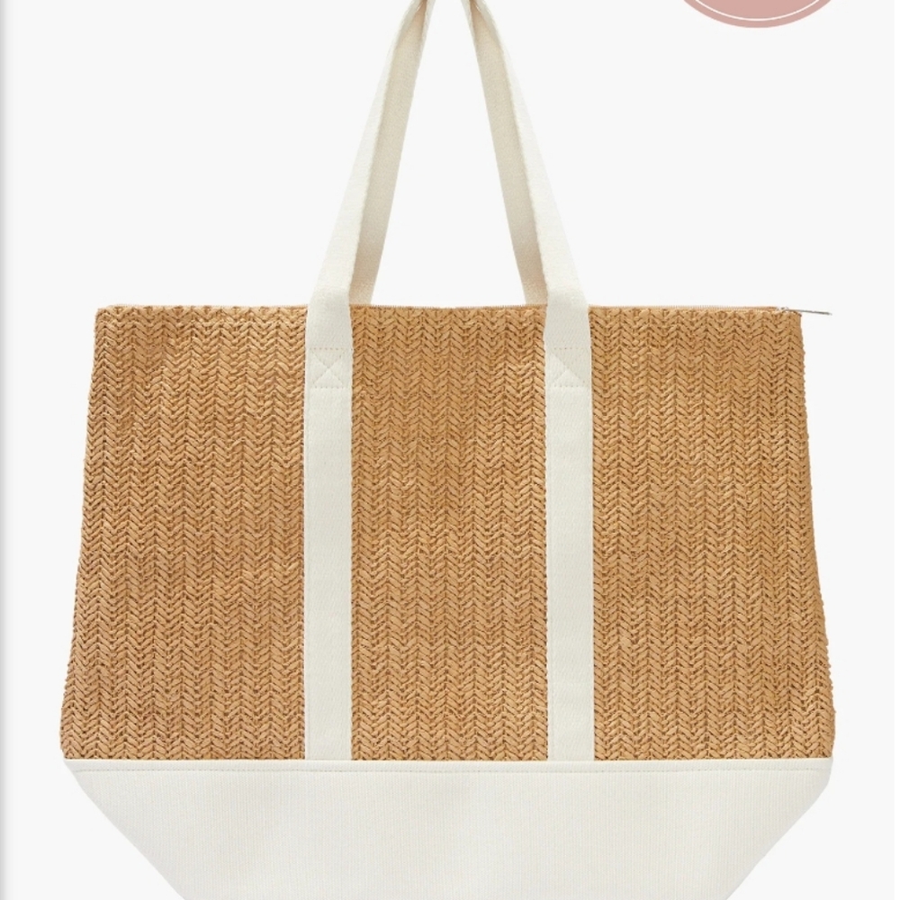 Show Me Your MuMu Tan Woven Tote, New